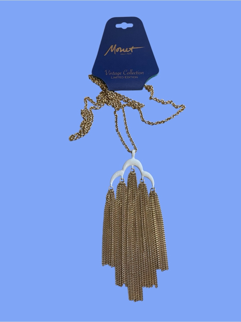 NWT Monet Vintage Limited Edition Tassel Long Necklace